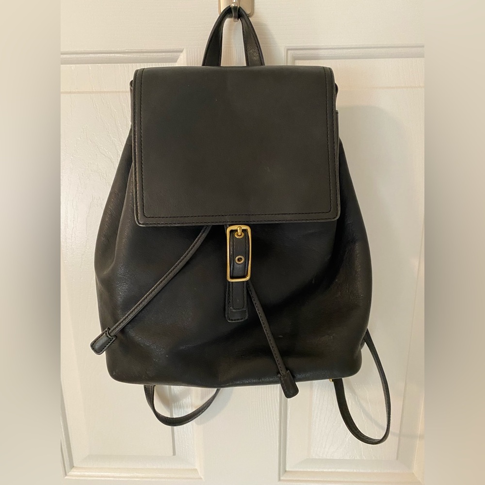 Vintage Coach black backpack